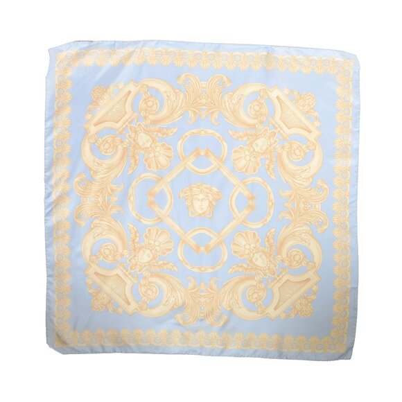 Versace Accessories - Versace Multi-Color Heritage Print 100% Silk Shawl Scarf